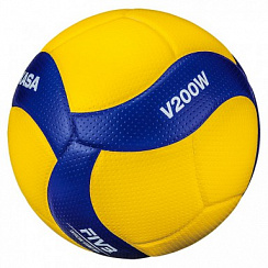 Волейбольный мяч Mikasa V200W р.5 желтый-синий